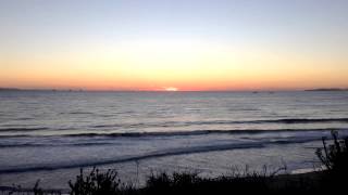 preview picture of video 'Timelapse of Sunset at Rincon Beach in Carpinteria, CA (1080p HD) 11-2-14'