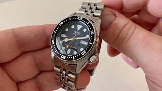 Seiko SKX013 Mod - Sapphire Crystal, Mercedes Hands and NH36 Movement!
