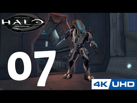 [4K] Halo: Combat Evolved - 100% Playthrough - Part 7 - ENERGY WEAPON SANGHEILI'S! (XBOX SERIES X)