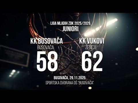 KK Busovača 58 : 62 KK Vukovi - Juniori, 29.11.2025.