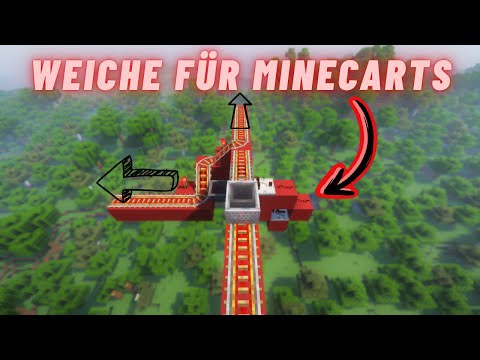 The EASIEST (and AUTOMATIC) switch for MINECARTS in Minecraft | DinO7