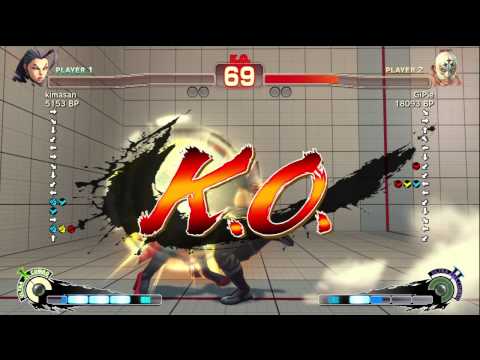 GiPie [Fuerte] vs kimasan [Rose] SSF4 Japanese Online Ranked Matches - TRUE-HD