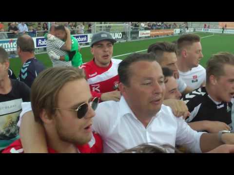 De beslissende strafschop van GJS voor promotie naar de 1e klasse,