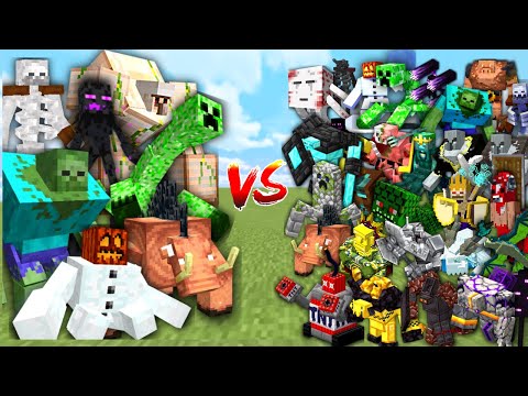 Alpha Wise - Extreme MUTANT CREATURES vs MODDED ARMY in Minecraft Mob Battle