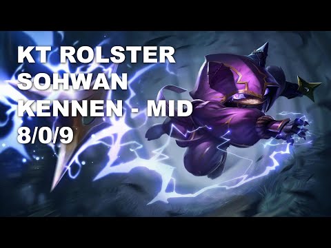 KT Rolster SoHwan Mid Kennen vs Karma - KR Challenger Rank Game