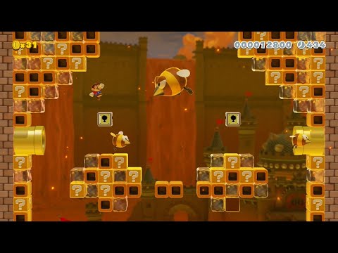 Super Mario Maker 2 - 1- M Beehive Brawl by Moon456 - No Commentary