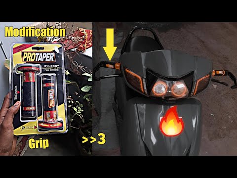 PROTAPER Grip installation in activa 🔥| Modification |