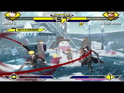 [HD] MUGEN 1.1: Kirito キリト vs. Hyde 城戸 灰都