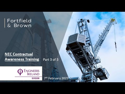 NEC Contractual Awareness Training - Part 3 of 3