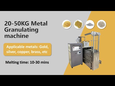 How to Make FineGold, Silver Copper Grains Granule - Metal Granulating Machine