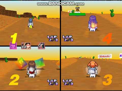 nyami kart 64 new character azu race taisen battle he cho