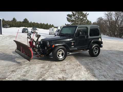 1999 Jeep Wrangler Sahara 4x4 w/ Plow | - Auction 32 - Jeeps, Trucks, Snow  Plows, 4x4s - All Sold to the Highest Bidder! - | K-BID