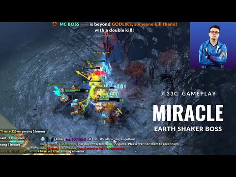 miracle mid earthshaker vs GG.Quinn midlane battle absolute stomp