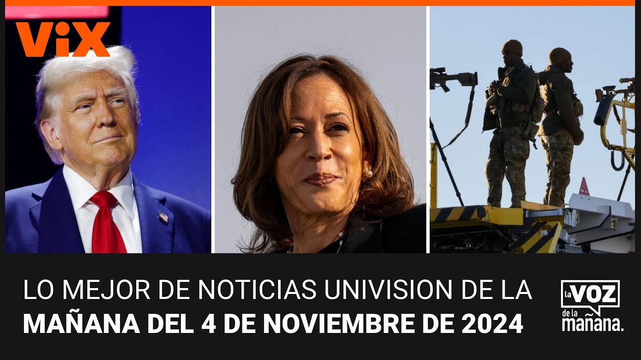 Lo mejor de Noticias Univision de la mañana | lunes 4 de noviembre de 2024