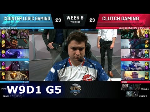 CLG vs Clutch Gaming | Week 9 Day 1 S8 NA LCS Summer 2018 | CLG vs CG W9D1