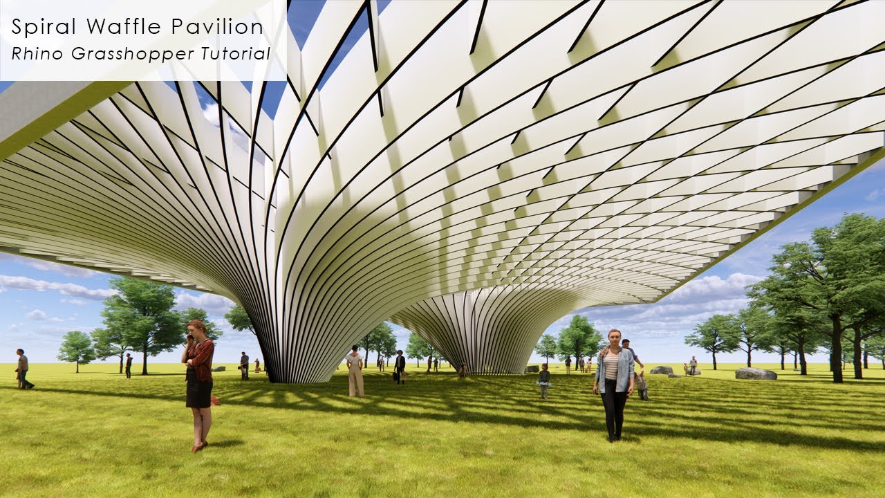 Spiral Waffle Pavilion Rhino Grasshopper Tutorial