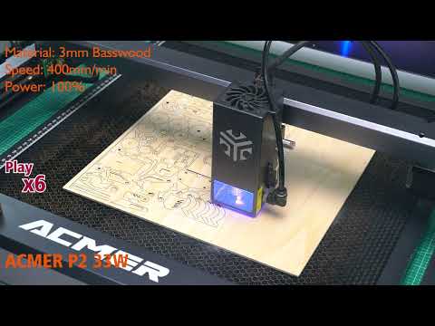 ACMER P2 33W Wooden Toy Car Cutting