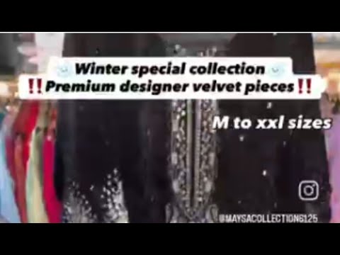 Winter Special Collection | Premium Designer Velvet Pieces #maysacollections #shortsfeed #shorts