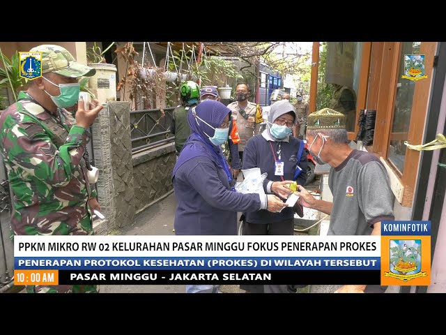 PPKM Mikro RW 02 Kelurahan Pasar Minggu Fokus Penerapan Prokes