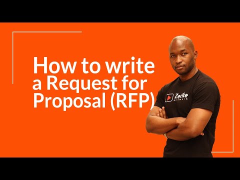 How to write a Request for Proposal (RFP)