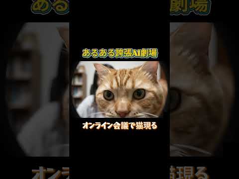 オンライン会議でネコがよく現れる誇張あるある