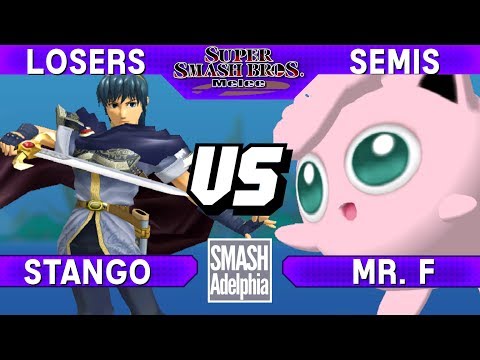 Smash Melee - Stango (Marth) vs Mr. F (Jigglypuff) - SMASHADELPHIA 2017 Losers Semis