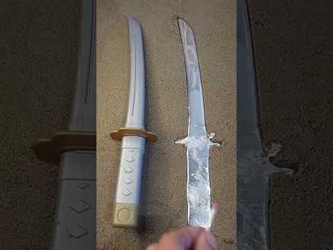 The old secret of making a katana from metal 🤯