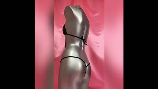 komanakomi コスプレ セクシー ベビードール ランジェリー テディ ブラック