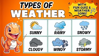Types of Weather for Kids | Learn About Sunny, Rainy, Snowy & More!