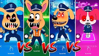 Sheriff Labrador Team 🐾🆚️ Sheriff Labrador Exe Team 👮‍♂️💥 Who Is the Best? 🎯  #tileshop #coffindance