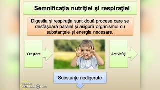  Semnificaţia nutriţiei și respiraţiei  