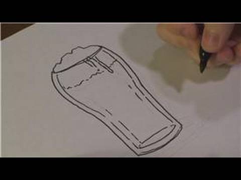 Drawing Lessons : How to Draw a Beer Glass - YouTube