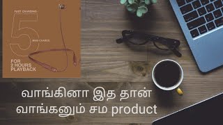 FINGERS CHIC BT5 REVIEW || TAMIL || BEST NECKBAND TO BUY || WORTH FOR MONEY || LIVE SLOGAN