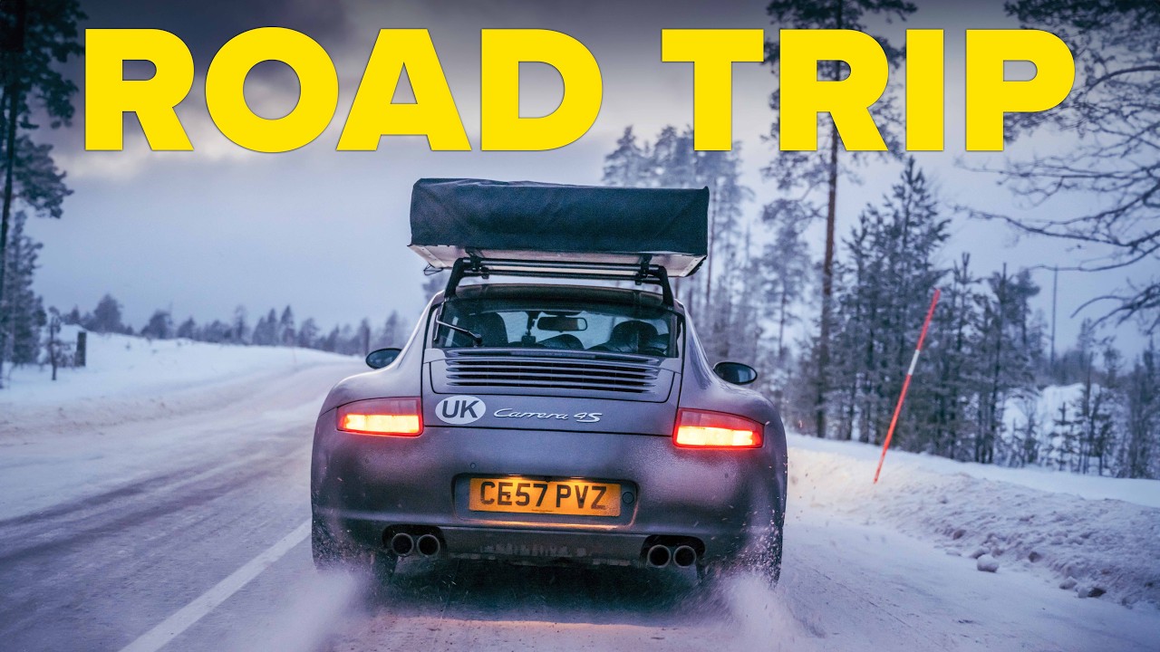 Taking my 20 year-old Porsche 911 ice driving | Mega winter road trip