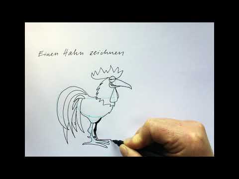 Einen Hahn zeichnen