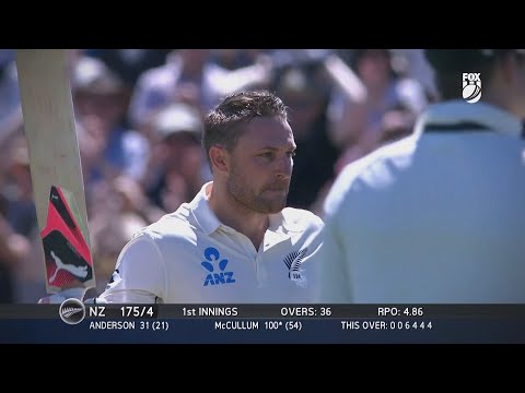 Brendon McCullum's Fastest Test Century vs Australia 2016 | 1080p50