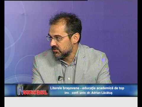 Adrian Lăcătuș - 08 09 2016 - Literele brașovene - educație academică de top