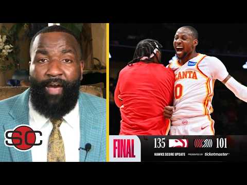 "Hawks are gonna make the playoffs!" - ESPN reacts to Jonathan Kuminga dominate Blazers 135-101