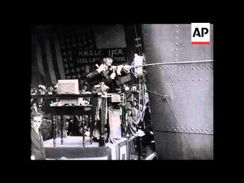 Britannia Launches Her New Cruiser 'amp;#174; HMS Leander