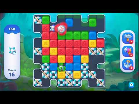 Fishdom Blast Level 158 - NO BOOSTERS GAMEPLAY 🐠 | SKILLGAMING ✔️