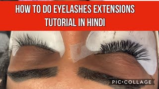 HOW TO DO PERMANENT EYELASHES EXTENSIONS TUTORIAL 