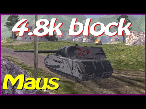 WOT Blitz 4.8k block / Maus Legionary / 2 frags / 6.4k dmg