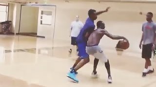 Andrew Wiggins and His Older Brother Play 1-on-1