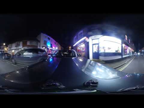 Night ride in Andover UK in 360