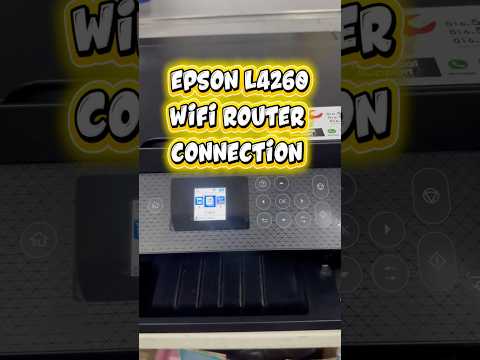 Epson L4260 Connect Wifi Router