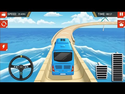 Impossible Offroad Top Uphill Bus Stunt Racing Game - Bus Game - Android Gameplay