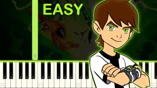 BEN 10 - EASY Piano Tutorial