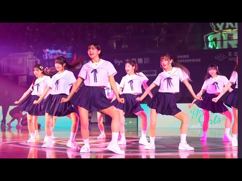 洋基女孩制服日 睦那京穿上學生服 裙擺搖搖扭扭！！onedayfans 走一日球迷