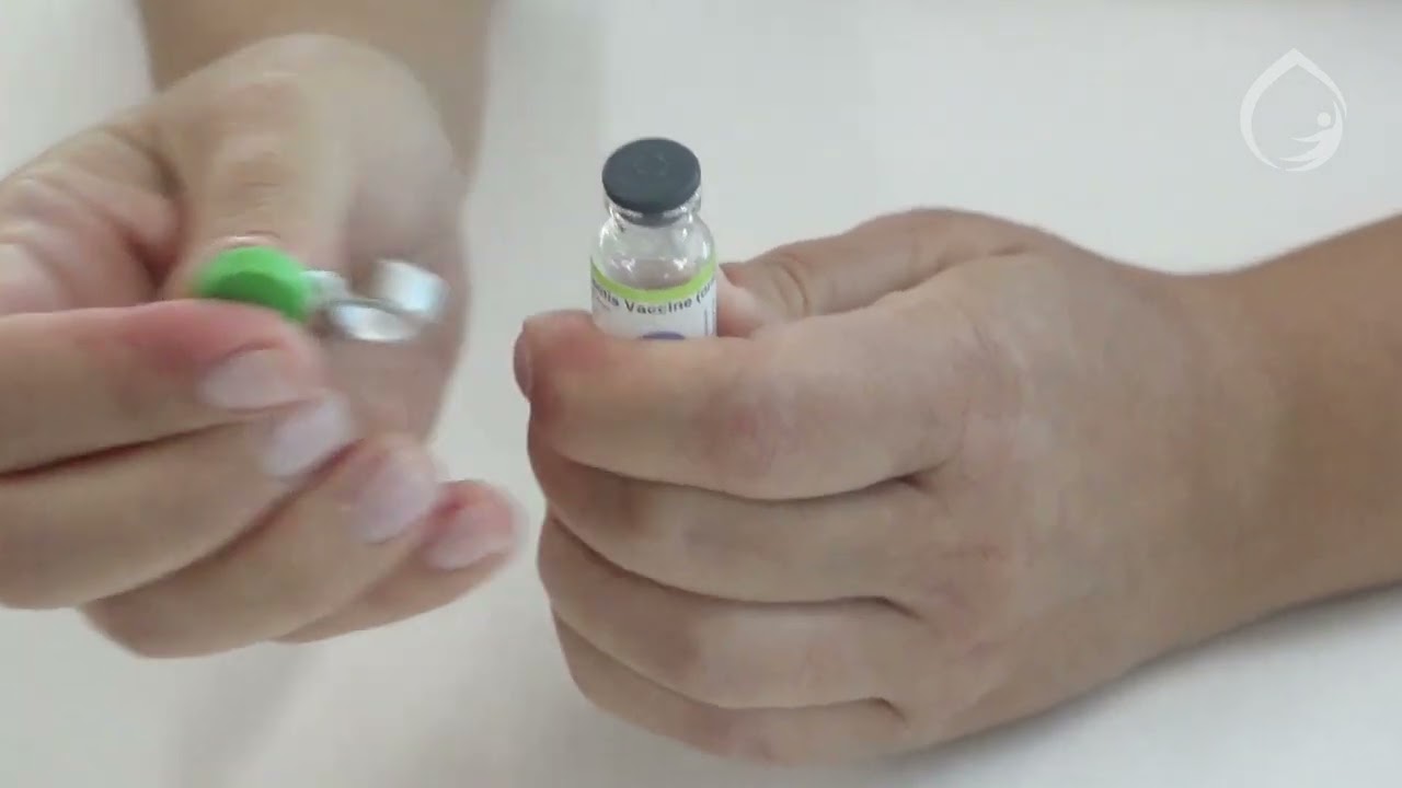 Orientação para aplicação correta da vacina poliomielite 1 e 3 (atenuada) em frasco.
