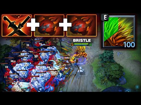 Insane Raid Boss Bristleback x2 Heart 42Kills Dota 2